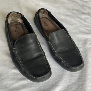 Florsheim 10.5 M Slip-On Leather Loafers Shoes Black